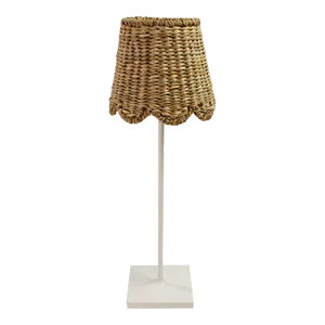 Pair of Maison Maison Design X Zafferano Scalloped Seagrass Shades
