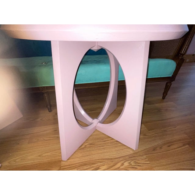 Mid-Century Modern Modern Pink Cocktail Tables - Set of 2 For Sale - Image 3 of 11