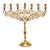 Antique Eastern European Brass Lion of Judah Menorah, Circa 1900 For Sale