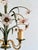 Attributed to Banci Firenze, Italy, circa 1970s. Floral chandelier with hand-blown pink Murano glass flowers, green-...