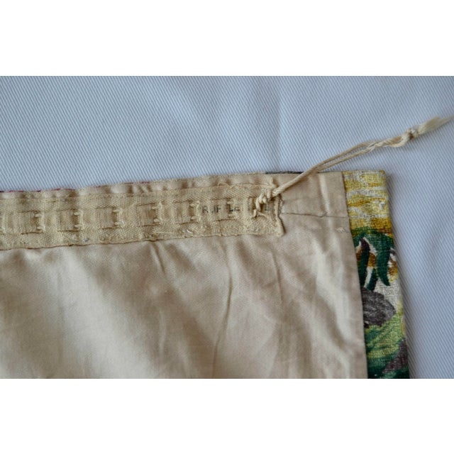1950 Floral Cotton Curtain Panel "Saison Happily Married Fabrics" For Sale - Image 11 of 13