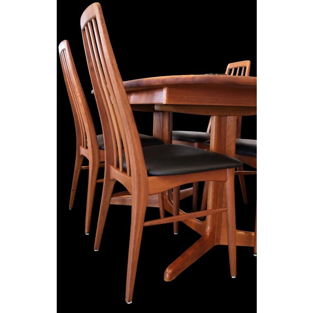 Eva Chair in Teak with Leather by Niels Kofoed for Koefoeds Møbelfabrik, 1960s For Sale - Image 4 of 18