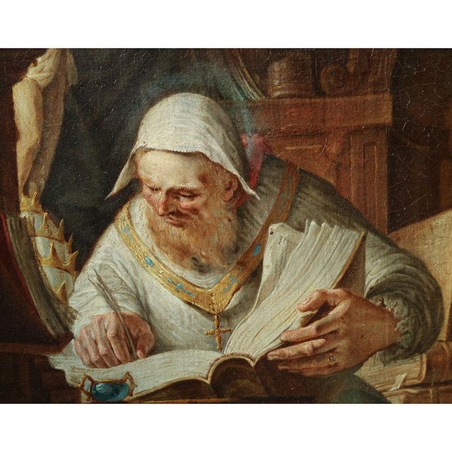 Francesco Fontebasso, San Leone Magno, 1700s, Oil on Canvas For Sale - Image 4 of 7