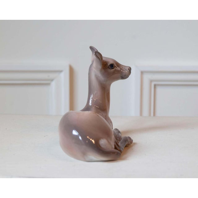 Mid 20th Century Mid 20th Century Porcelain Deer by Dahl Jensen, Denmark For Sale - Image 5 of 8