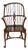 Late 20th Century Vintage Windsor Spindle Wheel Back Armchair For Sale