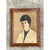 Mid-Century Modern Vintage 1968 Signed Portrait Painting For Sale - Image 3 of 12