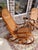 Mid-Century Modern Vintage Bentwood Cane Rockers | Art Nouveau / Victorian Conservatory Style | Pair For Sale - Image 3 of 9