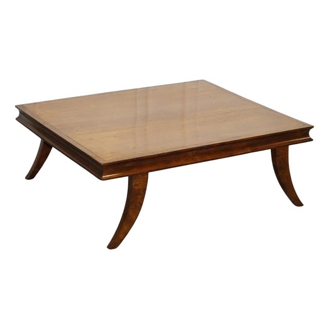 Art Deco Golden Oak Coffee Table For Sale