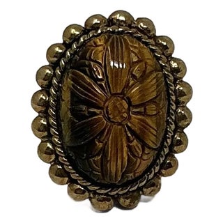 1990s Stephen Dweck Tiger Eye Ring, Size 7.5 For Sale