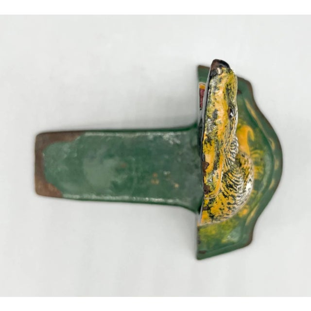 Mid 20th Century Vintage Painted Cast Iron Mouse Doorstop – Whimsical Cottagecore Decor For Sale - Image 5 of 9