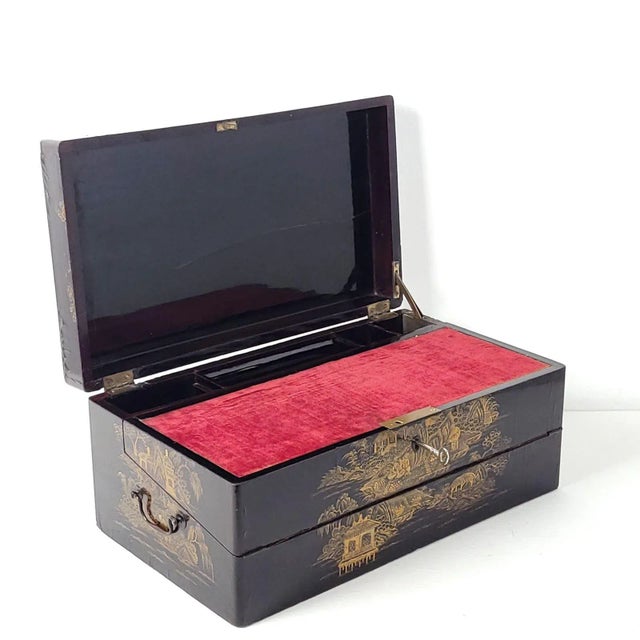 Chinese Export Writing Desk, Circa 1870 For Sale - Image 10 of 12