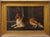 Antique early 20th-century English oil painting depicting a collie at rest, created by Florence Jay, an artist active...