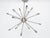 Vintage 1980's 16 light Sputnik chandelier. Satin chrome with chrome hanging rod. The spaceship center sphere, when...