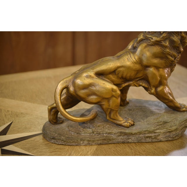 A. Fagotto, Lion Sculpture, 1920s, Terracotta For Sale - Image 3 of 12