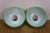 Antique Green Ribbed Glass Chandelier Oil Lamp Shades 11" - a Pair For Sale - Image 12 of 12