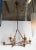 A wonderful and sculptural Italian handblown glass globe pendant light fixture, circa 1970. Made in Murano, Italy. One of...