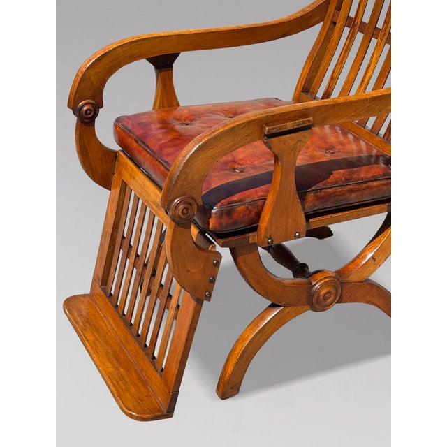 Antique Walnut Reclining Armchairs, 1860, Set of 2 For Sale - Image 13 of 17