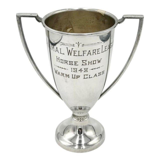 Details: -Front of urn reads: "Animal Welfare League Horse Show 1948 Warm Up Class" -Approx. Dimensions: 6.5"H x 5.5"W x...