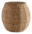Seagrass Hourglass Pouf For Sale