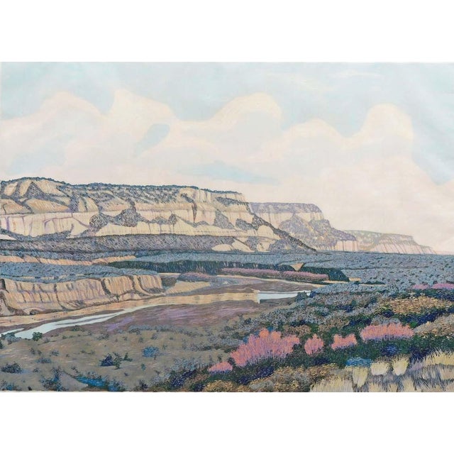 1980s Gordon Mortensen "The Southwest" Hand Signed Woodcut Fine Art Print 1977 #25/125 For Sale - Image 5 of 7