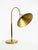 Gold Large Mid-Century Modern Brass Table Lamp with Conical Shade, 1960s For Sale - Image 8 of 18
