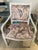 Traditional Mid 20th Century Wooden Chairs With Fabric Seats and Backs- Set of 2 For Sale - Image 3 of 10