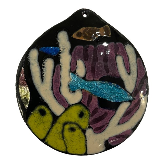 Steve Krauss Under the Sea Enamel Pendant For Sale
