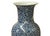 Ceramic Oriental Blue White Kids Among Flower Graphic Porcelain Art Vase For Sale - Image 7 of 15