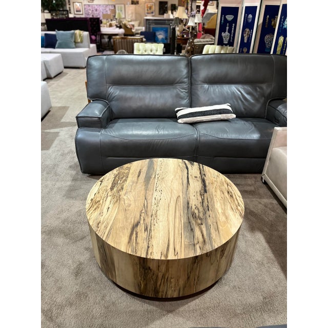 Four Hands Hudson Round Coffee Table | Chairish