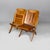 Italian Art Deco folding two-seater bench in wood, 1930s Folding two-seater bench made entirely of wooden slats. The...