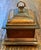 Neoclassical Vintage Regency Revival Tea Caddy Jewelry Box With Fish Scale Lid For Sale - Image 3 of 12