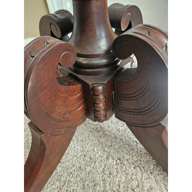 Vintage Carved Wood Pedestal Stand For Sale - Image 13 of 15