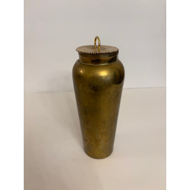 Vintage Small Brass Urn With Lid For Sale In Boise - Image 6 of 8