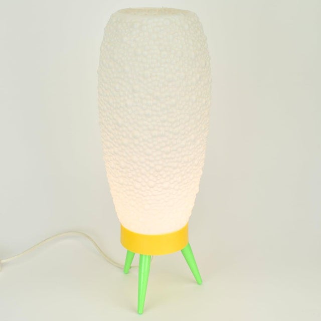 Plastic 1950s Rare Atomic Age Beehive Table Light For Sale - Image 7 of 9