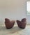 Pair of Michael Wolk "Miami" Postmodern Striped Swivel Chairs For Sale - Image 14 of 15