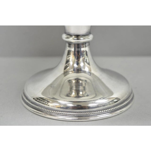 Mid 20th Century Vintage Barker Ellis England Silver Plated Pedestal Compote Tazza Candy Dish For Sale - Image 5 of 15