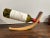 Wood 1990s Handmade African Blackwood Gravity Floating Wine Holder For Sale - Image 7 of 8