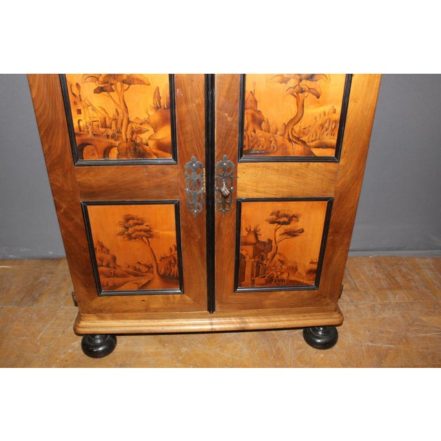 18th Century Swiss Walnut Cabinet with 17 Drawers For Sale - Image 3 of 18