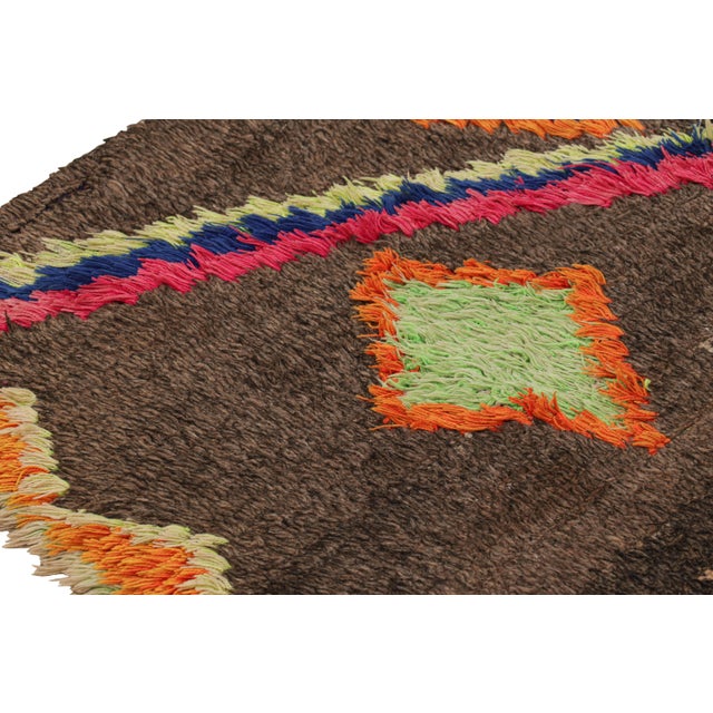 Moroccan Vintage Moroccan Runner With Polychromatic Geometric Patterns, From Rug & Kilim For Sale - Image 3 of 7