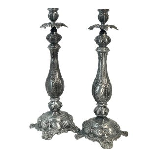 Vintage Used English Traditional Candle Holders Chairish