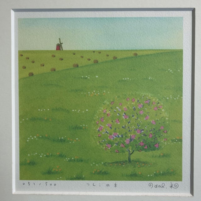 Contemporary Harumi Kurinoki, Apple Tree, 2000s, Giclée Print, Framed For Sale - Image 3 of 11