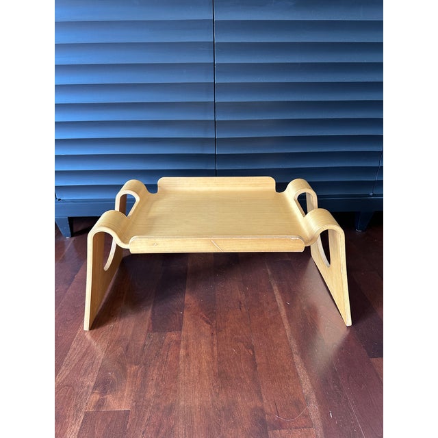Tan Vintage 1995 Magis Beech Bentwood Low Table - Made in Italy For Sale - Image 8 of 17