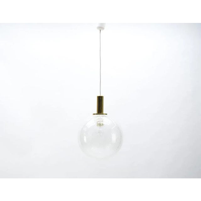 Mid-Century Modern Bubble Glass Globe Ceiling Lamp from Doria Leuchten, Germany, 1960s For Sale - Image 3 of 6