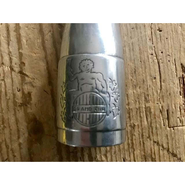 Vintage Grand Cru Pewter Corkscrew Stamped Etain For Sale - Image 4 of 11