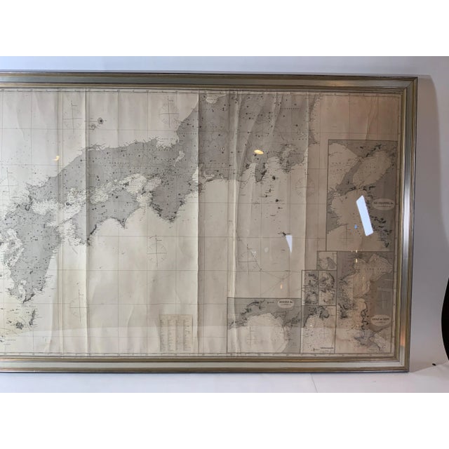 Beige Chart of Japan by James Imray and Son For Sale - Image 8 of 12