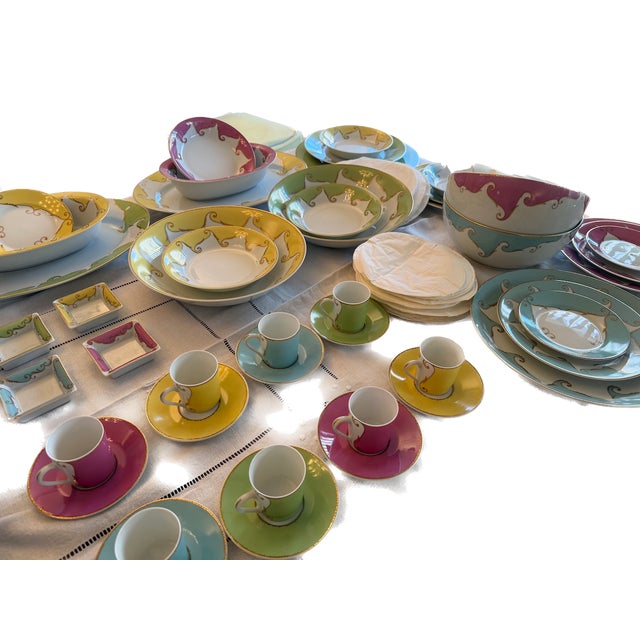 "Follement" Dinnerware Set — Christian Lacroix An exceptional "Follement" dinnerware set by Christian Lacroix, comprising...