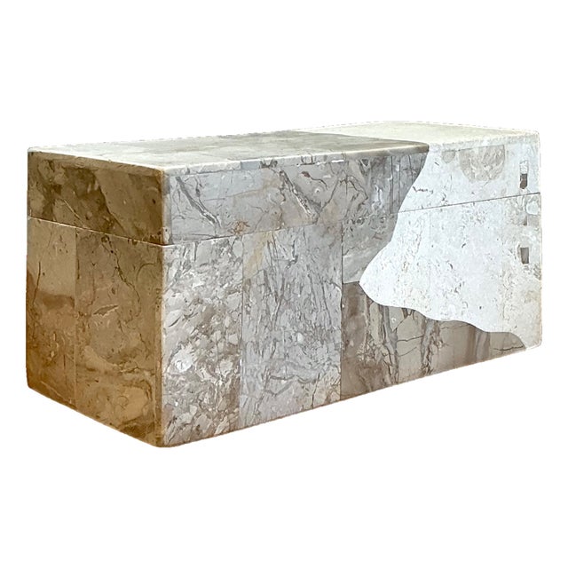 Vintage Tessellated Stone Box For Sale