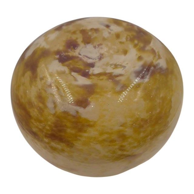 Charles Schneider Charles Schneider French Art Deco Mottled "Verre Marmoréen" Art Glass Vase, Circa 1925 For Sale - Image 4 of 9
