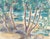 Grace Spongberg (American, 1906-1992) "Formentor - Majorca" oil pastel on paper, titled and estate stamp on reverse. Grace...