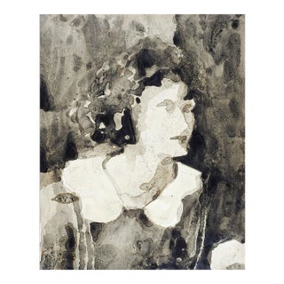 Impressionist Grisaille Portrait Painting by Marilyn Lanfear For Sale